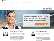 Tablet Screenshot of expond.com